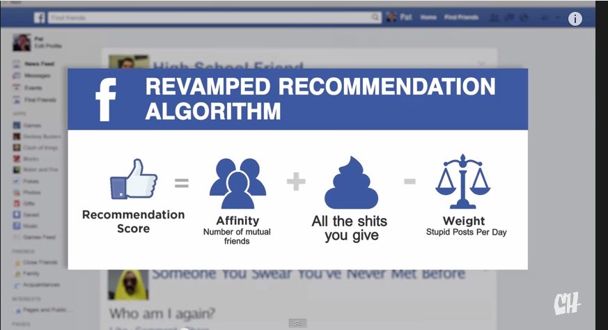 Nouvel algorithme Facebook